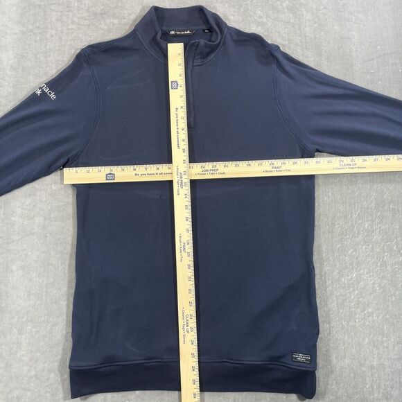 Travis Mathew Mens Large Navy Quarter 1/4 Zip Pullover Shirt - Picture 4 of 8
